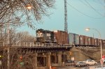 NS GP38-2 Locomotive making moves in the yard